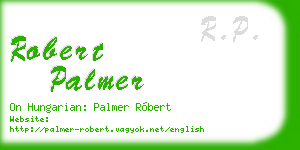 robert palmer business card